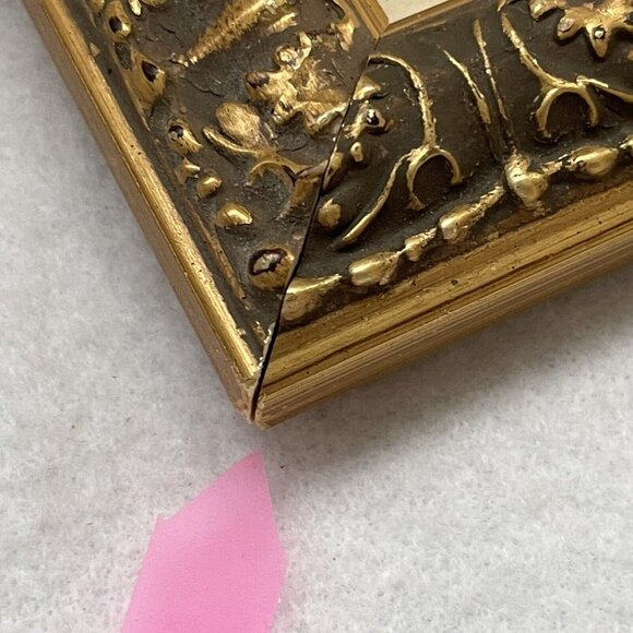 Fleur De Lis Framed Prints Gold Frame Set of Two - Picture 9 of 13